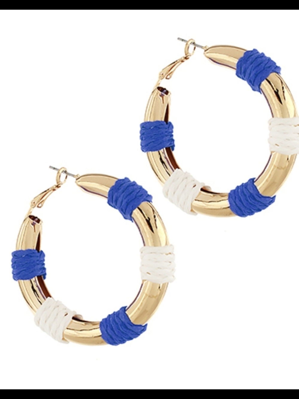 GAME DAY Wrapped Raffia Station Hoops - Picture 3 of 3